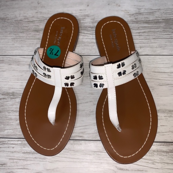 kate spade Shoes - Kate Spade White Sandals 7.5, 8.5, 6.5 NWOT